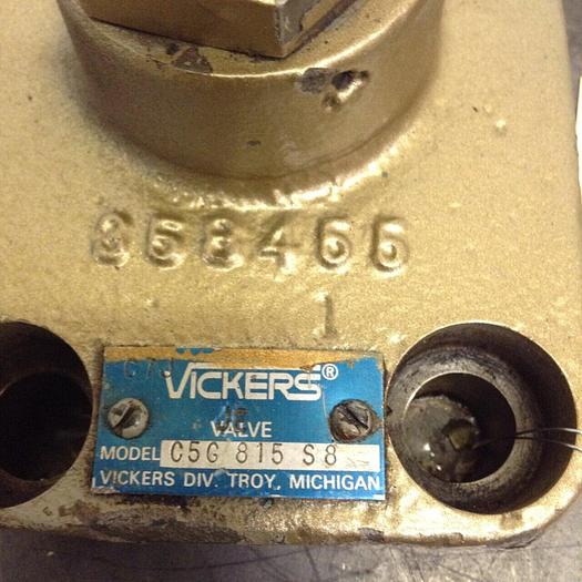 Used VICKERS Check Valve C5G 815 S8 #68118