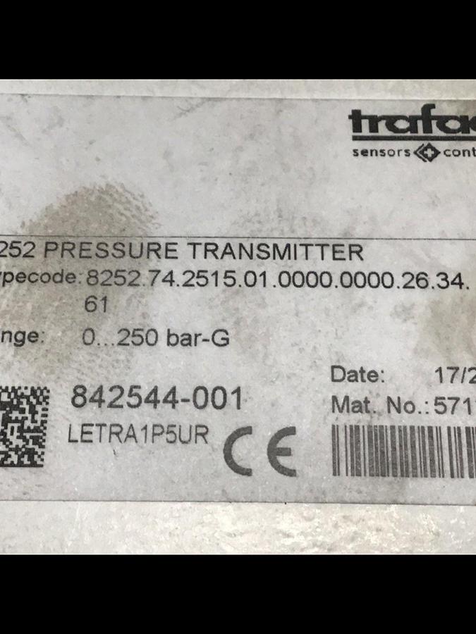 Used TRAFAG Pressure Sensor 8252.74.2515 USED