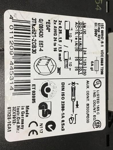 Used SIEMENS Relay Module 3TK2821-2CB30 #138543