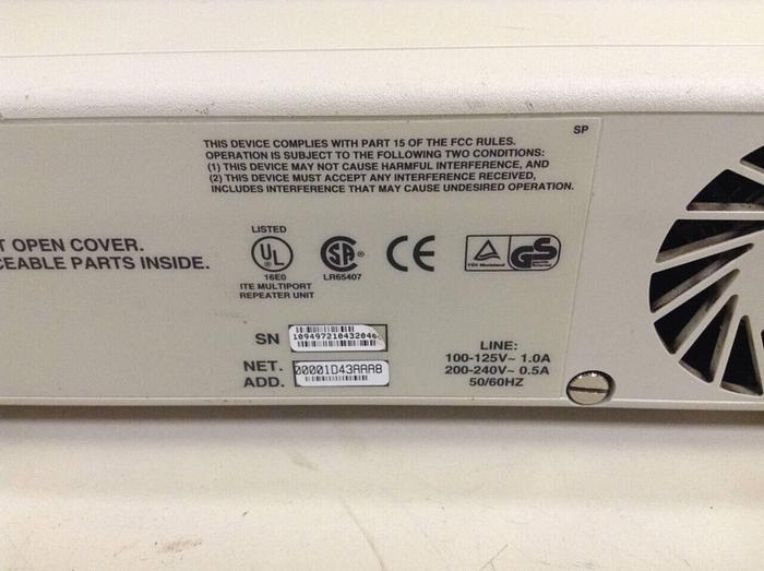 Used CABLETRON 10 Base-T Hub w/ Lanview SEHI-24 #75001