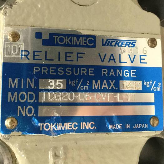 Used VICKERS Relief Valve TCG2006CVEL11 #92286