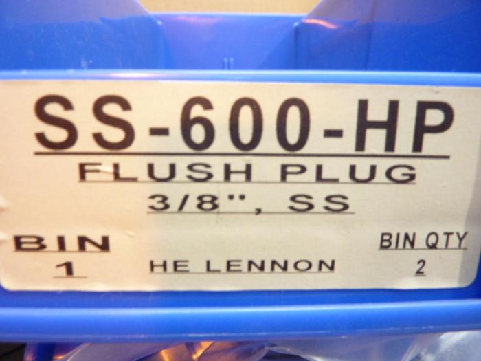 SWAGELOK Plug Stainless Steel SS-600-HP #41064