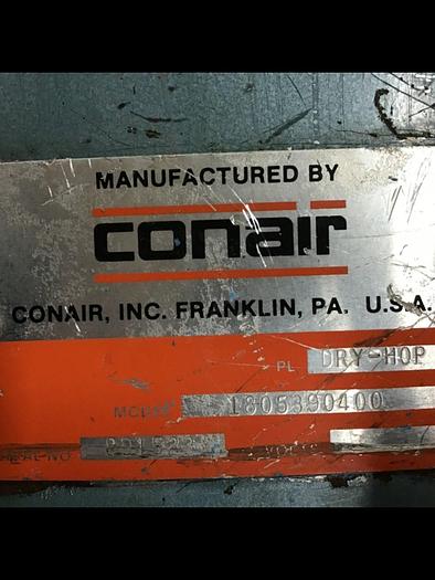 Used CONAIR FRANKLIN 735 LB Capacity Drying Hopper w/ Shutoff 1805390400 #131318