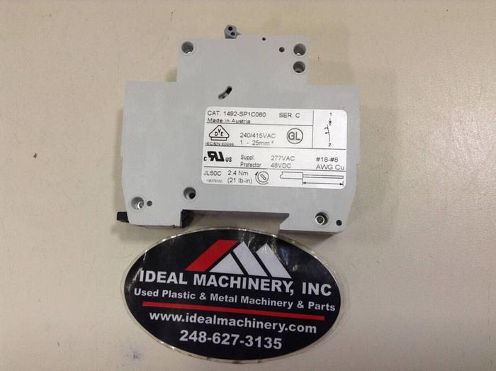 Used ALLEN BRADLEY 6 Amp Circuit Breaker 1492-SP1C060 SER C #75169