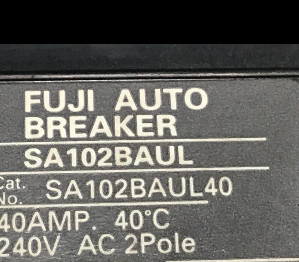 Used FUJI ELECTRIC Circuit Breaker 40 Amp SA102BAUL USED