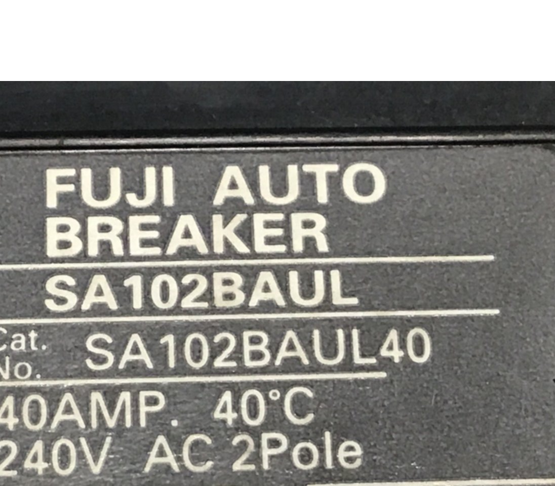 Used FUJI ELECTRIC Circuit Breaker 40 Amp SA102BAUL USED