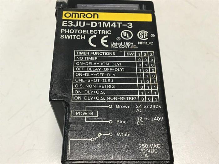 Used OMRON Photoelectric Switch E3JU-D1M4T-3 #112733