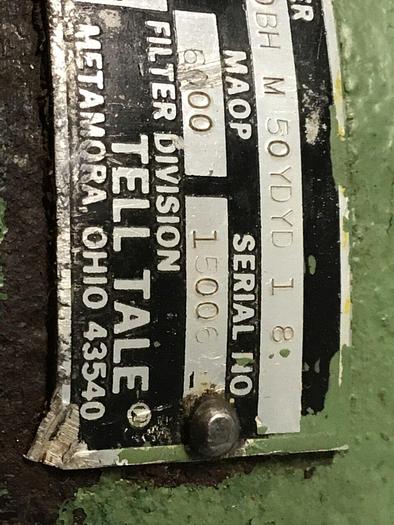 Used PARKER Hydraulic Filter 31P10BHM50YDYD18 #113623