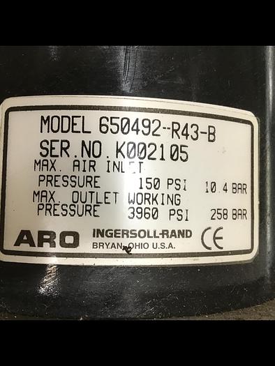 Used INGERSOLL RAND Piston Pump 650492-R43-B Used #139214