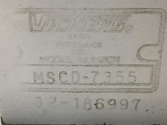 Used VICKERS Valve MSCD-7355 #133015
