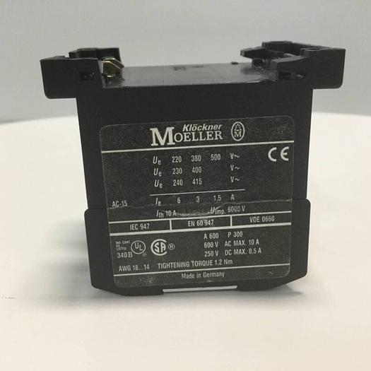 Used KLOCKNER MOELLER Contactor DILER-31-GI #94209