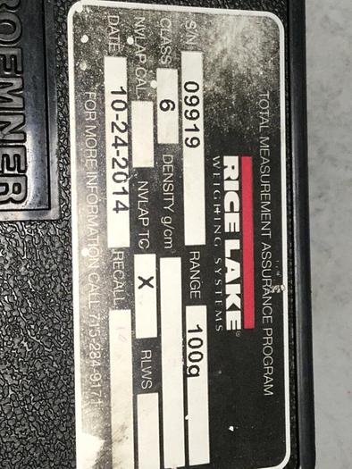 Used RICE LAKE Weight 100G #107455