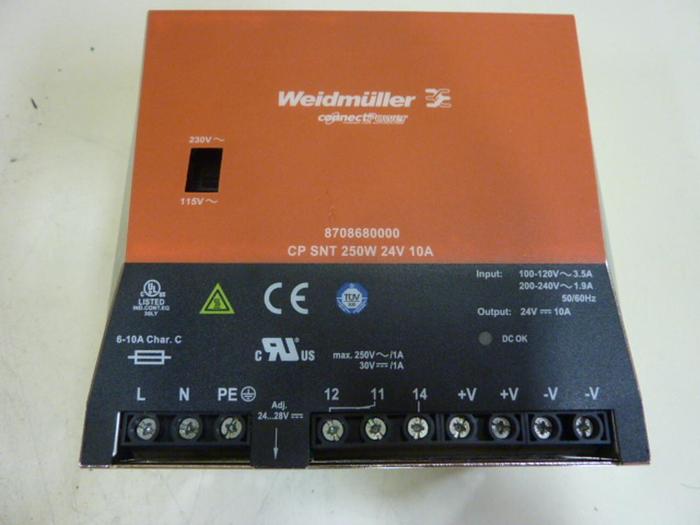 Used WEIDMULLER Power Supply 8708680000 #66503