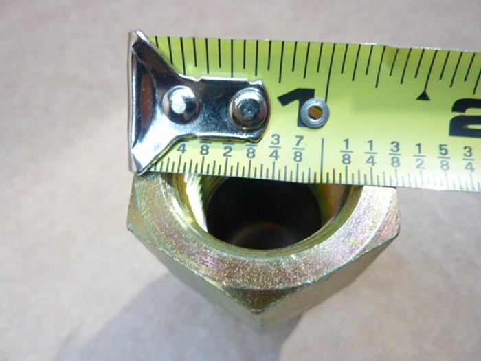 PRESSURE CONNECTIONS CORP. Pipe Adaptor 2405-16-12 #40337 SCRAPPED / DNL