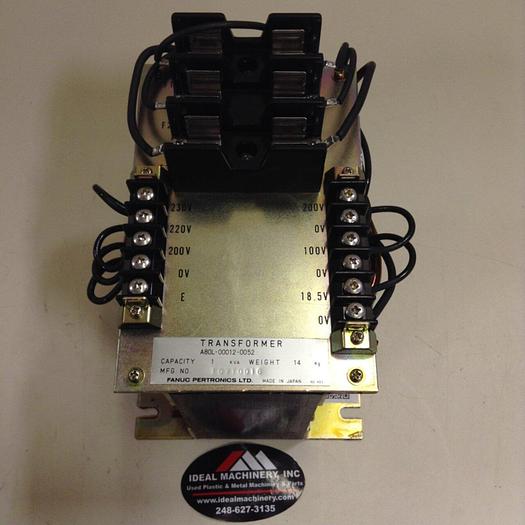 Used FANUC 1 kVA Transformer A80L-00012-0052 #77580