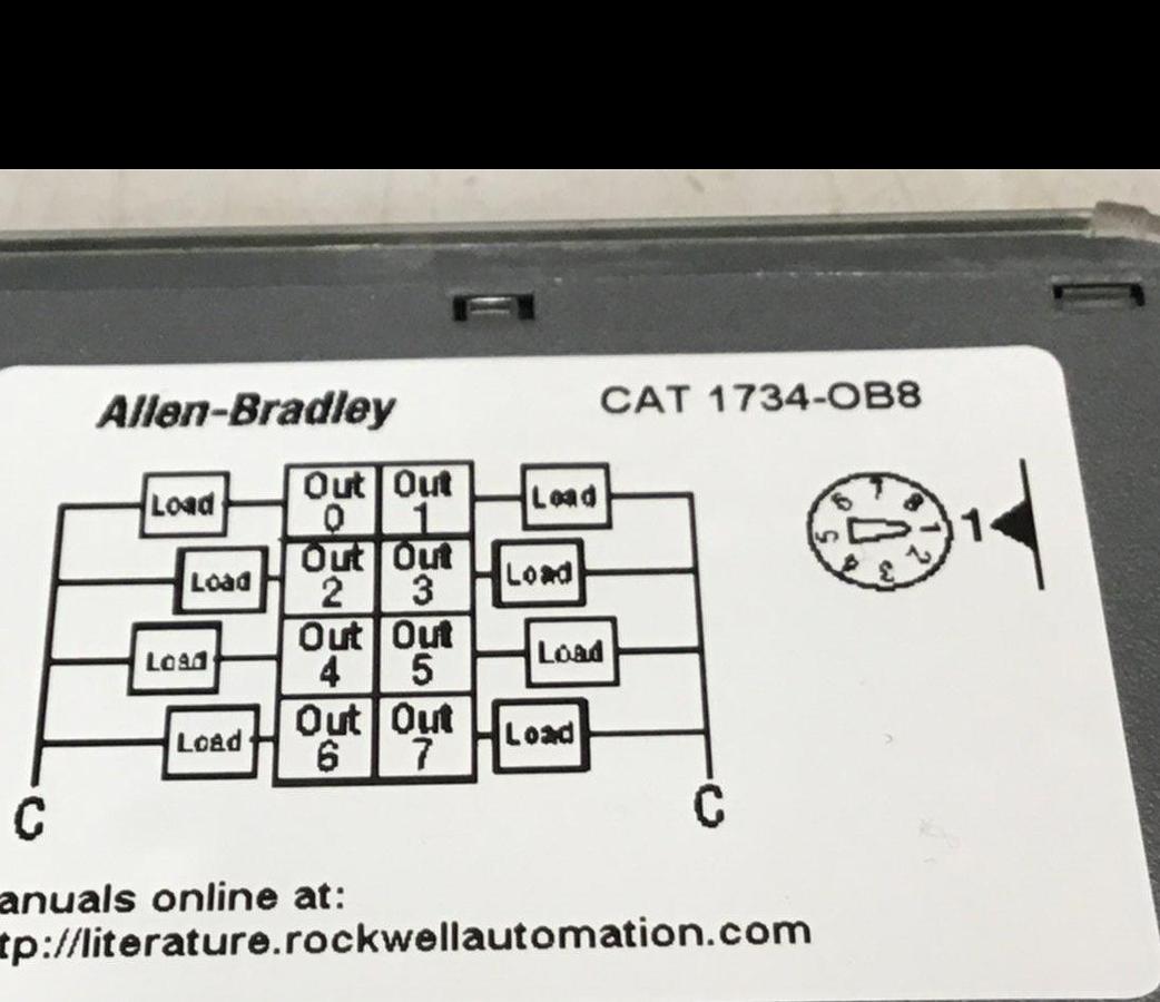 Used ALLEN BRADLEY Output Module 1734-OB8 SER C USED