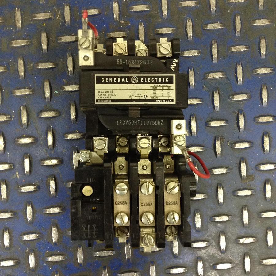 Used GENERAL ELECTRIC (G.E.) Motor Starter Size 00 CR306A0 USED