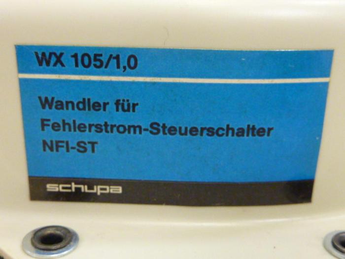 Used SCHUPA Current Transformer WX 105/1,0 #54587