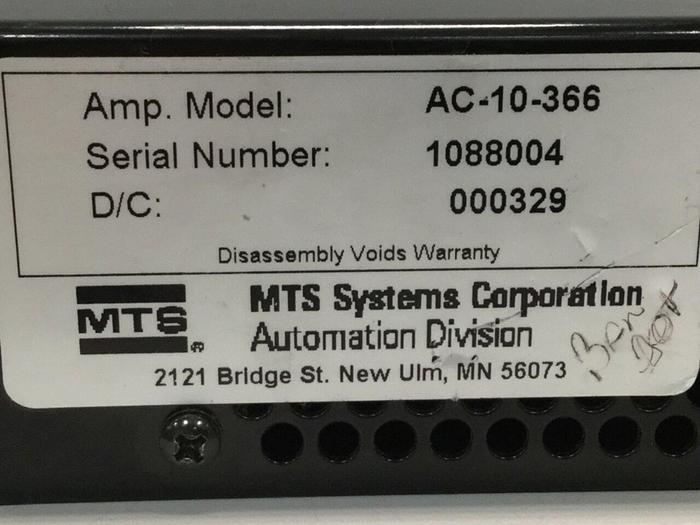 Used MTS Servo Drive AC-10-366 Used