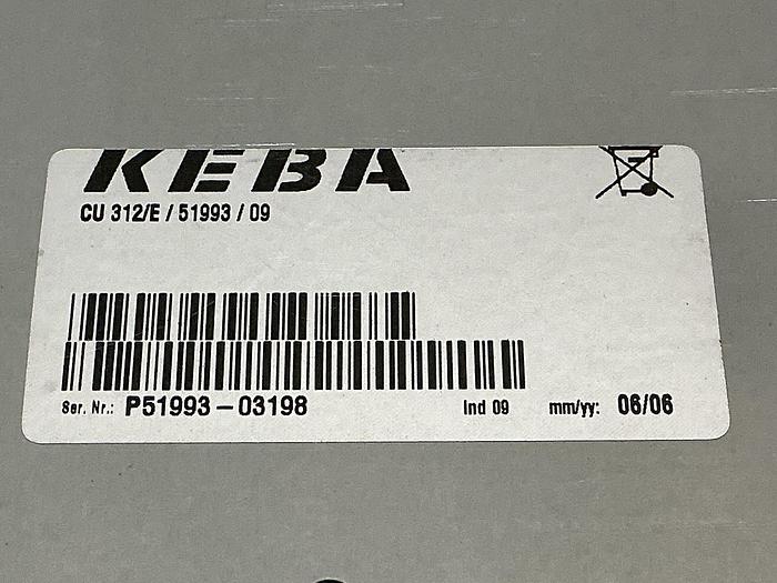 Used KEBA CU 312/E/51993/09