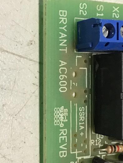 Used BRYANT Circuit Board AC600 #119884