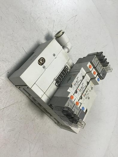 Used SMC Manifold with Valve SY3240-5M0U-Q #120933