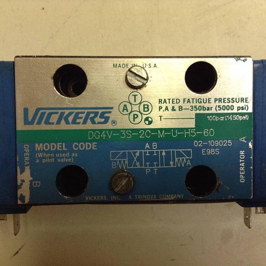 Used VICKERS Valve DG4V-3S-2C-M-U-H5-60 #87689