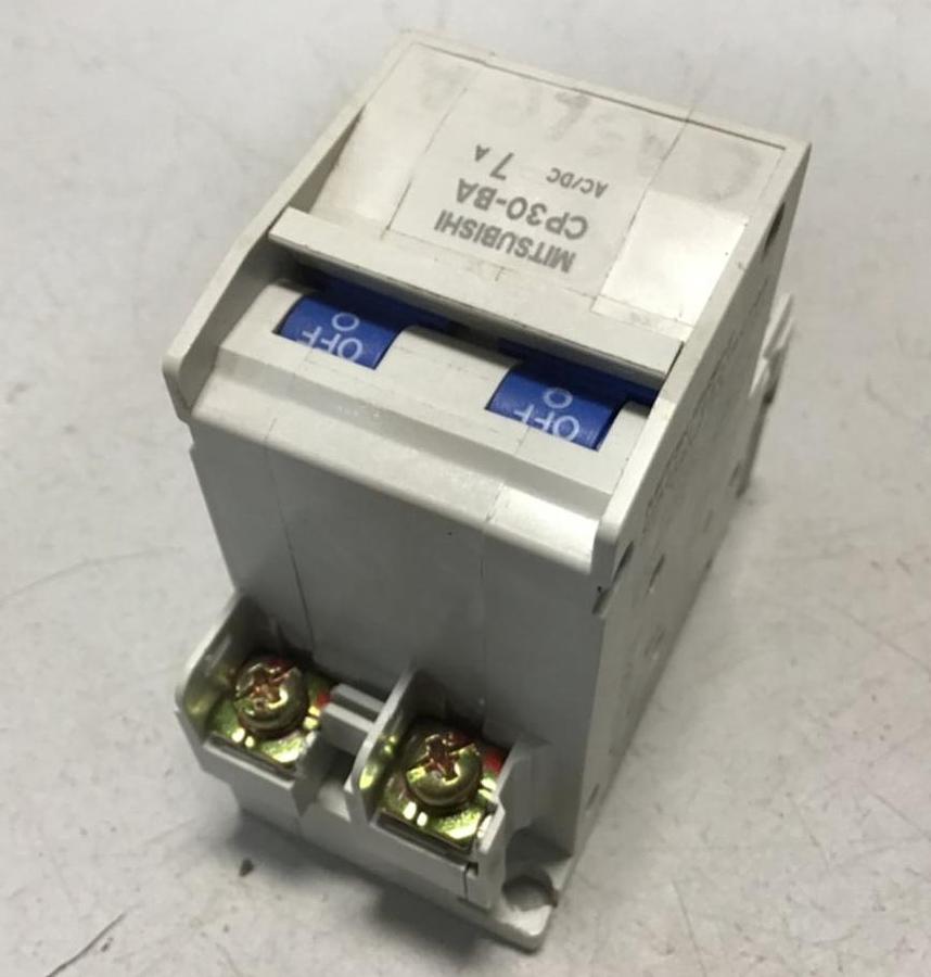 Used MITSUBISHI 7 Amp Circuit Protector CP30-BA-2P-7A USED