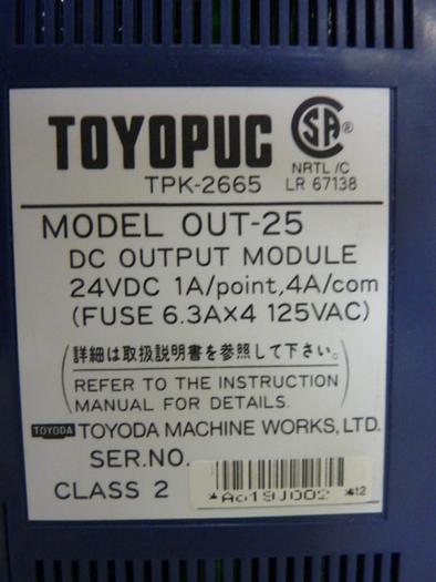 Used TOYOPUC DC Output Module TPK-2665 #59805