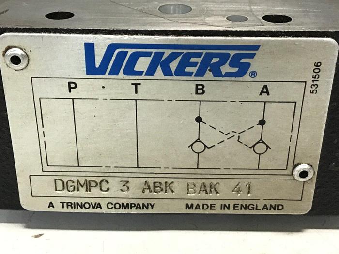 Used VICKERS Pilot Operated Check Valve DGMPC3ABKBAK41 #130782