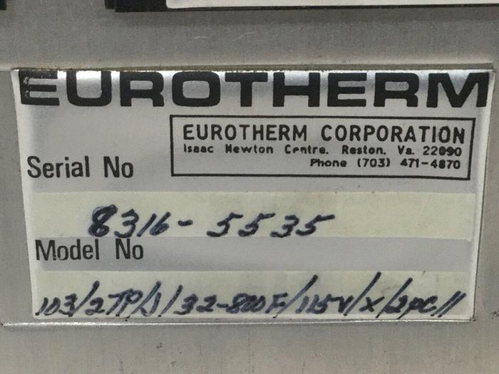 Used EUROTHERM CONTROLS Temperature Control 103/2TP/J/32-800F/115V/X/2PC11 #105553