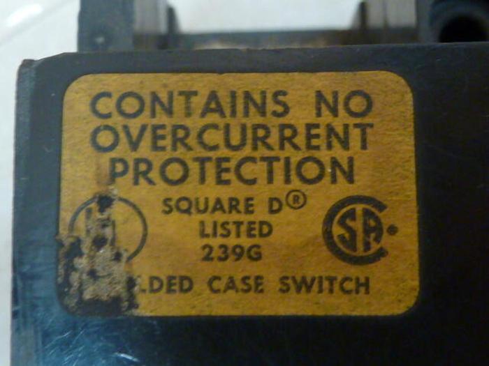 Used SQUARE D 400 Amp Circuit Breaker LAL36000 #29479