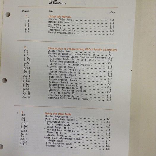 Used ALLEN BRADLEY Programming Reference Manual 1775-6.4.1 #70873