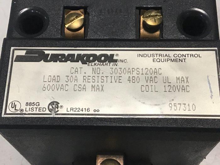 Used DURAKOOL Relay 3030APS120AC Used