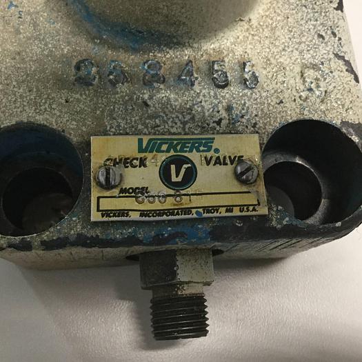 Used VICKERS Check Valve C5G815 #97643