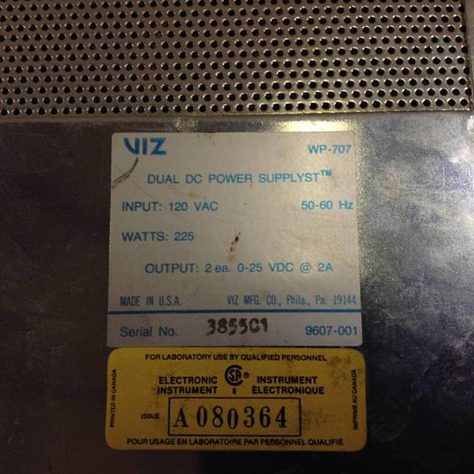 Used VIZ Dual Power Supply WP-707 #75883