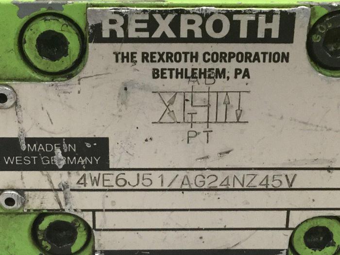 Used REXROTH Valve 4WEH16W60/6AG24 NEZ45V #105672