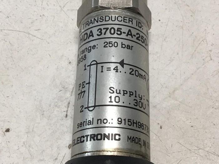 Used HYDAC Pressure Transducer HDA 3705-A-250-155 #130881