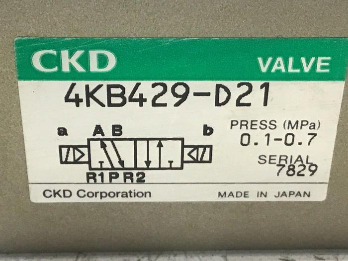 Used CKD CORP Valve 4KB429-D21 #132443