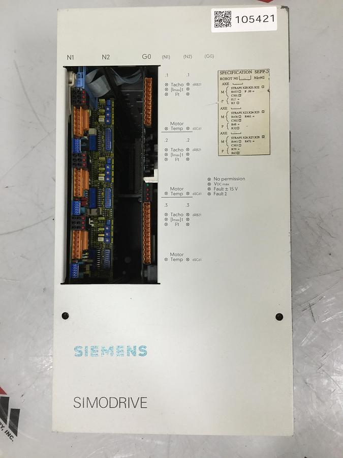 Used SIEMENS Simodrive 6SC6101-2B-Z #105421