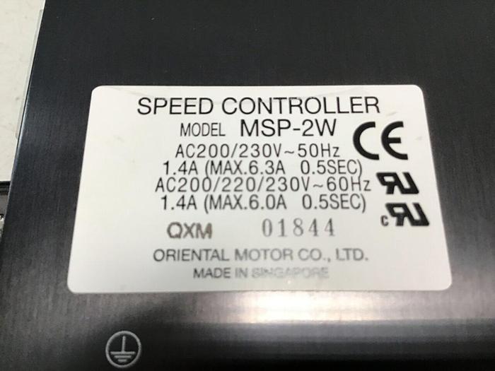 Used ORIENTAL MOTOR Speed Controller MSP-2W #101074