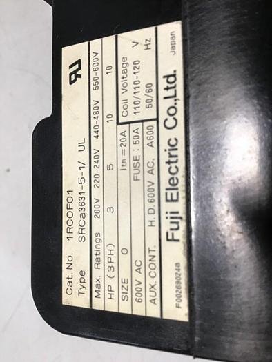 Used FUJI ELECTRIC Contactor SRCA3631-5-1/UL 1RC0F01 #111924