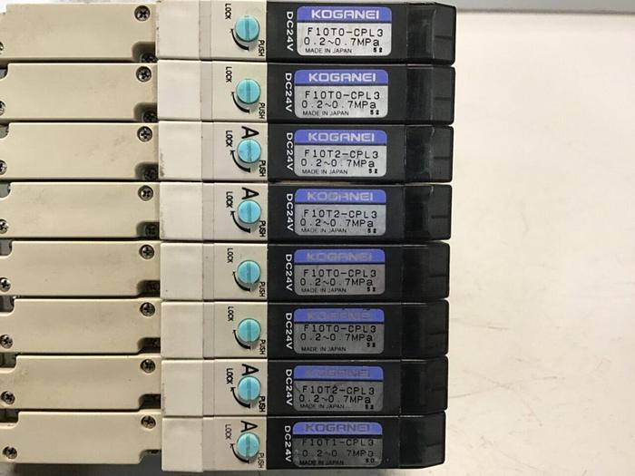 Used KOGANEI Manifold w/ Valves F10M8AJ #120929