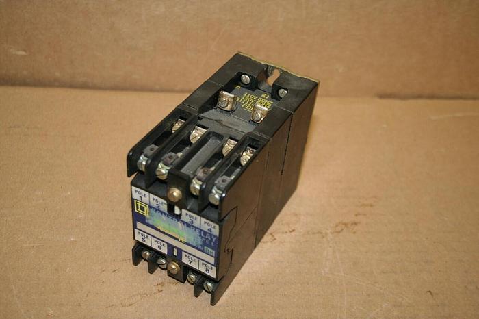 Used SQUARE D Control Relay 8501-LO80 Used