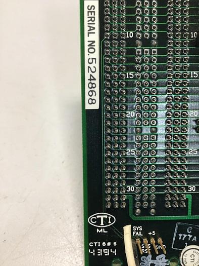 Used CTI Van Dorn Control Rack Board CTI 605 Z9448282B #111421