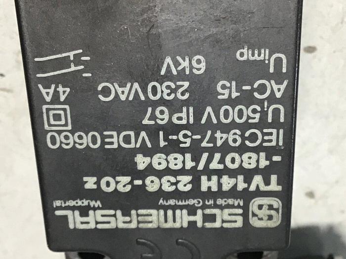 Used SCHMERSAL Valve TV14H236-20Z-1807/1894 #114545