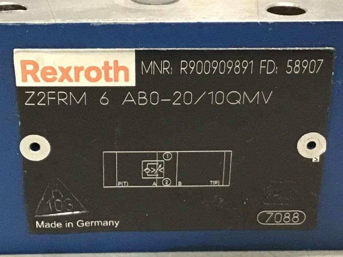 Used REXROTH Valve Z2FRM6AB020/10QMV #122869