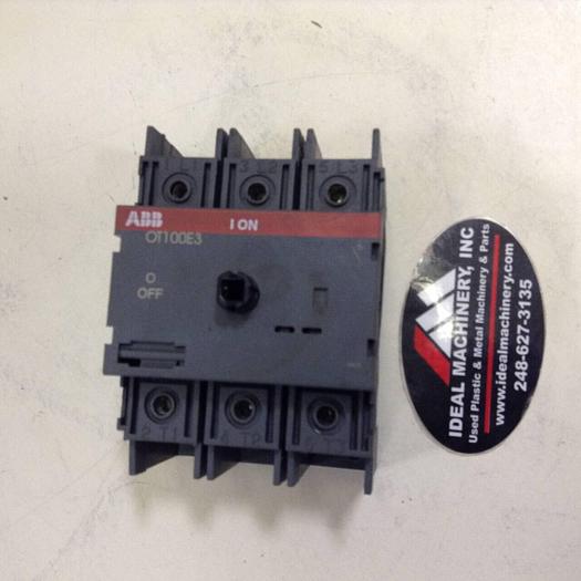 Used ABB Disconnect Switch OT100E3 #82871