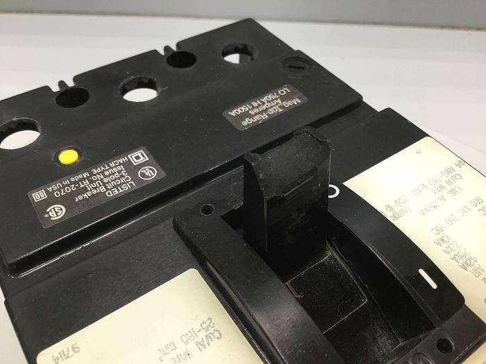 Used SQUARE D 150 Amp Circuit Breaker KAL361501021 #100440