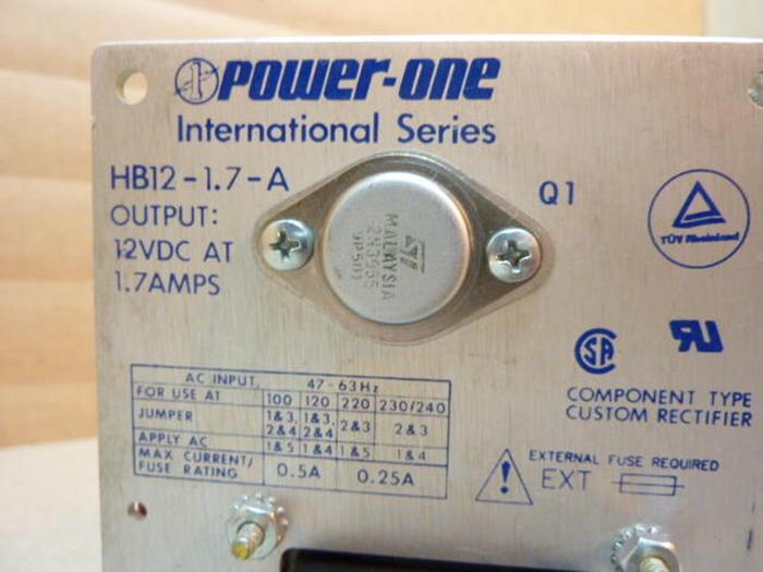 Used POWER-ONE DC Power Supply HB12-1.7-A #39011